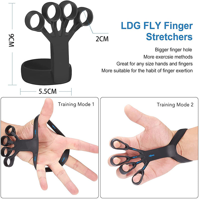 Silicone Finger Stretcher Hand Grip Trainer for Pain Relief & Rehab