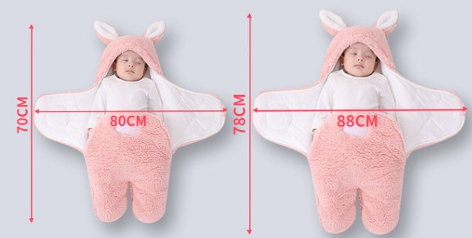 Thickened Newborn Swaddle Sleeping Bag for Baby Wrap Comfort