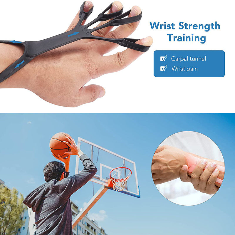 Silicone Finger Stretcher Hand Grip Trainer for Pain Relief & Rehab