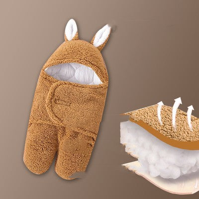 Thickened Newborn Swaddle Sleeping Bag for Baby Wrap Comfort