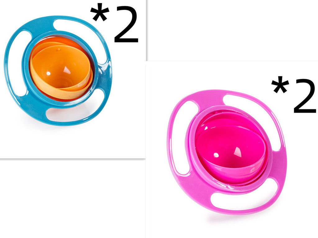 360° Rotating Spill-Proof Baby Bowl – Universal Gyro Bowl for Toddlers & Kids