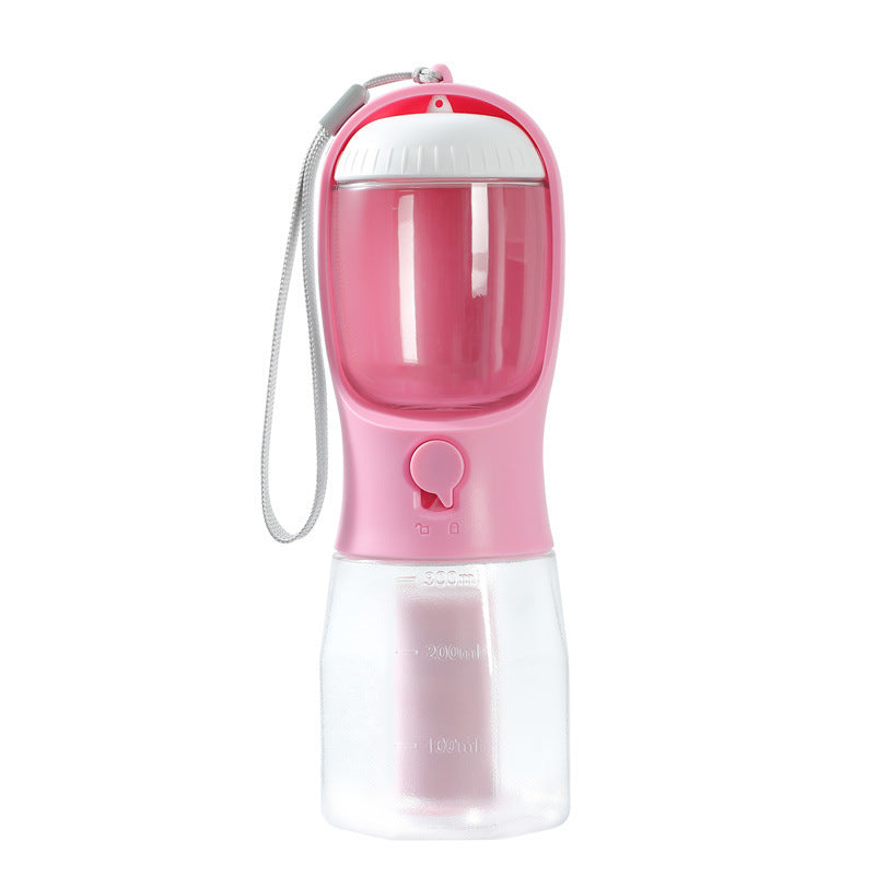 3-in-1 Portable Dog Water Cup – Food, Water & Waste Bag Dispenser