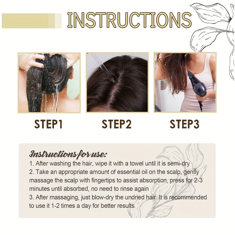 Hair Oil 60ml – Moisturizing & Thickening Hair Serum