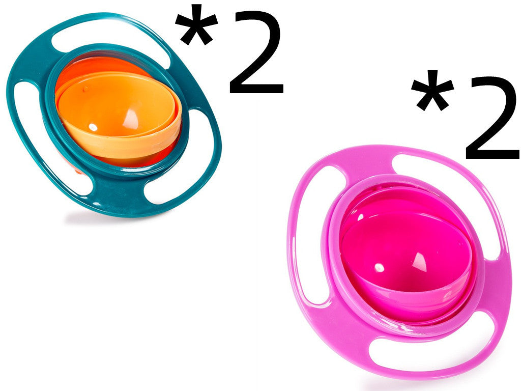 360° Rotating Spill-Proof Baby Bowl – Universal Gyro Bowl for Toddlers & Kids