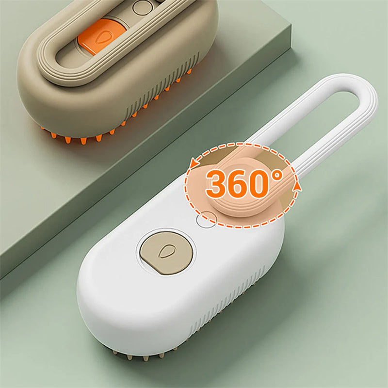 3-in-1 Pet Steam Grooming Brush
