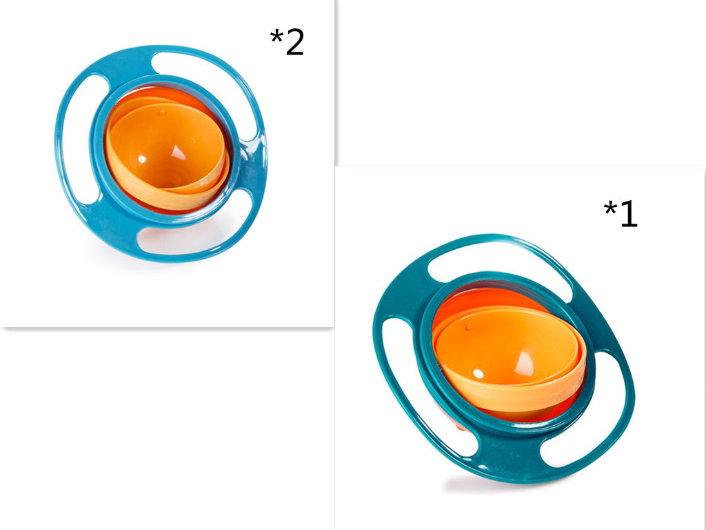 360° Rotating Spill-Proof Baby Bowl – Universal Gyro Bowl for Toddlers & Kids