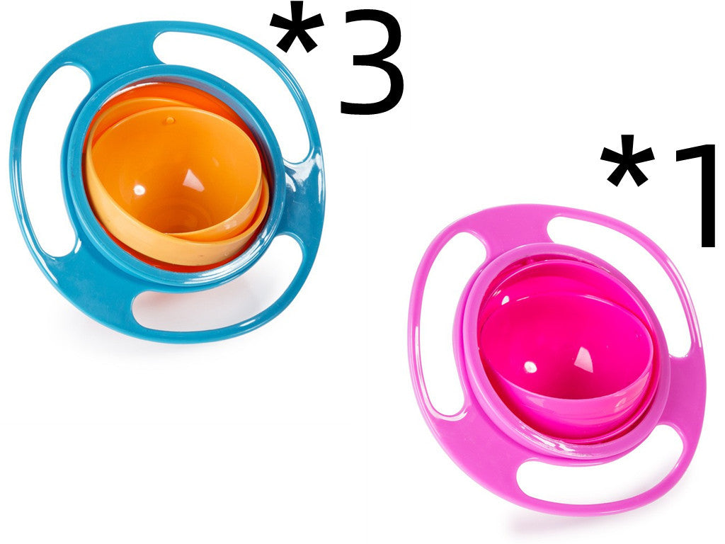 360° Rotating Spill-Proof Baby Bowl – Universal Gyro Bowl for Toddlers & Kids