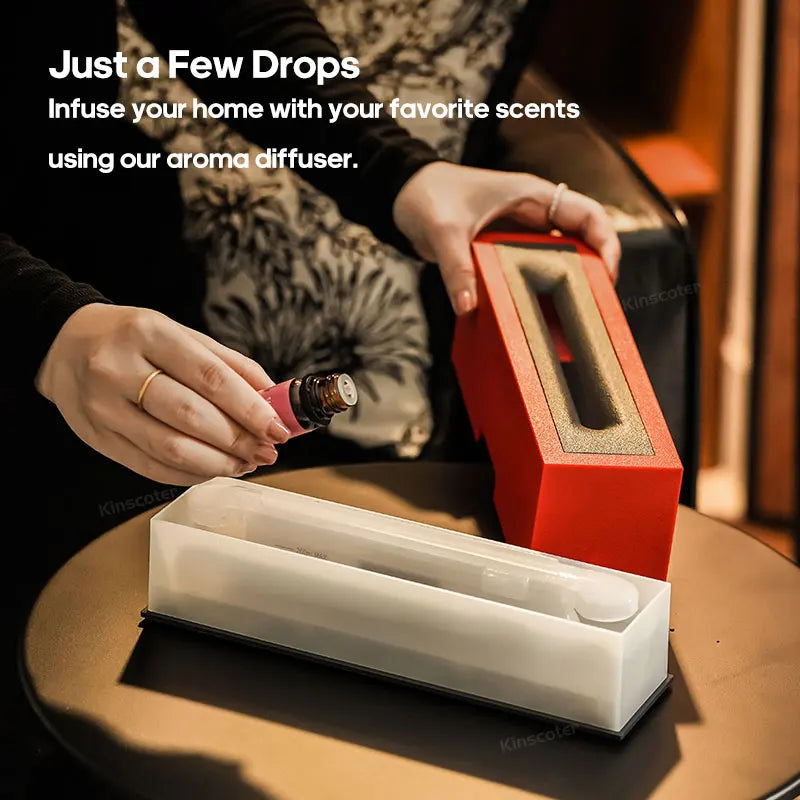 Modern flame-style diffuser as stylish home décor and humidifier