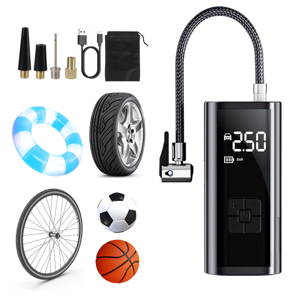 Portable Car Tire Inflator – Fast Air Compressor for Car, Bike & Ball
