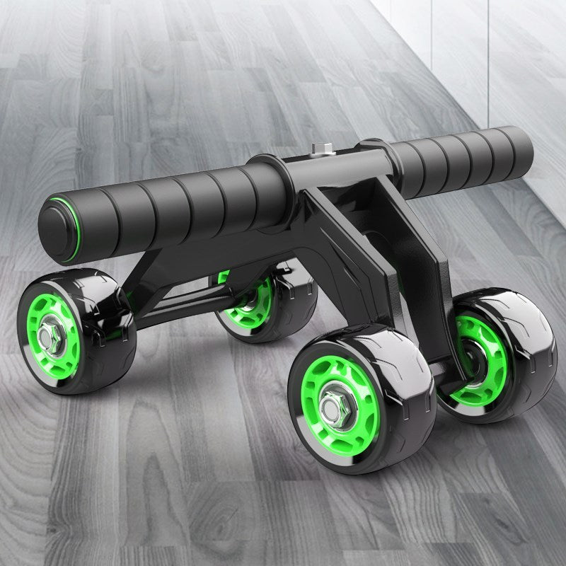 Four-Wheeled Abdominal Roller for Kids and Adults Fitness