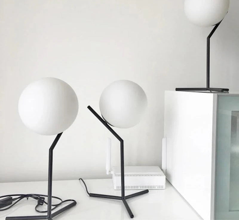 Modern Glass Ball Table Lamp