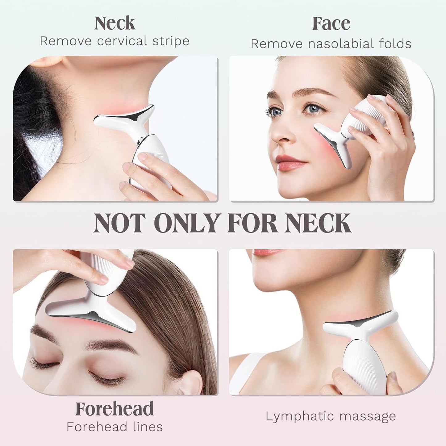 Close-up shot showing premium material of neck device