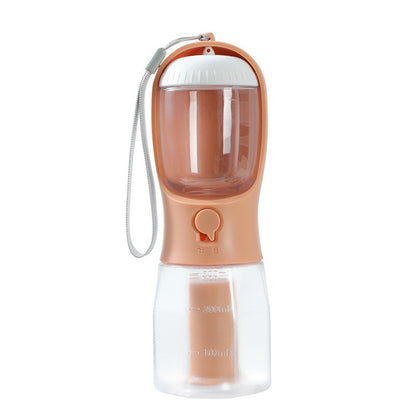 3-in-1 Portable Dog Water Cup – Food, Water & Waste Bag Dispenser