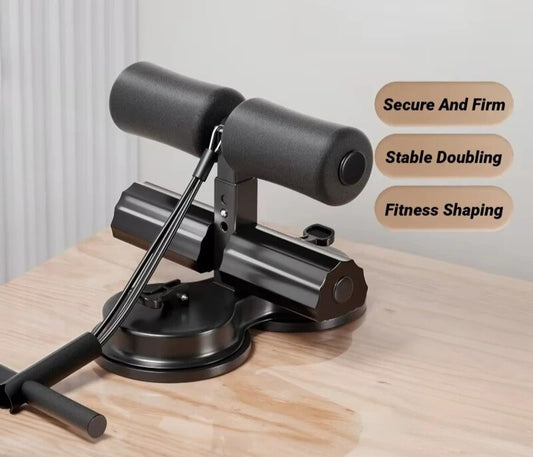 Abdominal Sit-Up Equipment with Suction Cups & Ankle Support