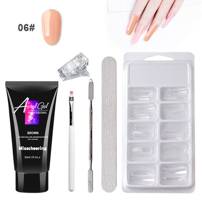 Painless Extension Gel Nail Kit – Quick Crystal Gel Without Paper Forms