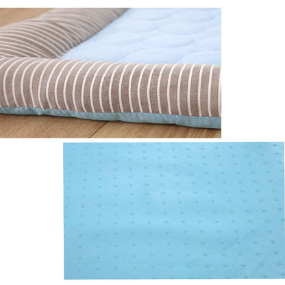 Pet Cooling Pad Bed – Soft Ice Silk Mat for Dogs, Cats & Puppies (Blue)