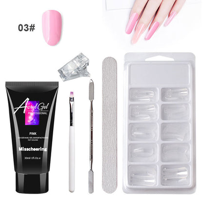 Painless Extension Gel Nail Kit – Quick Crystal Gel Without Paper Forms