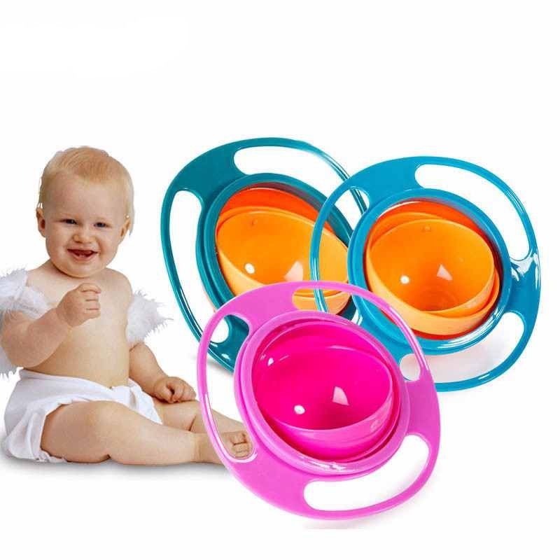 360° Rotating Spill-Proof Baby Bowl – Universal Gyro Bowl for Toddlers & Kids