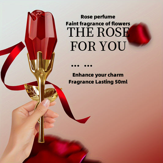 50ml Red Rose Perfume for Women – Long-Lasting Floral Fragrance