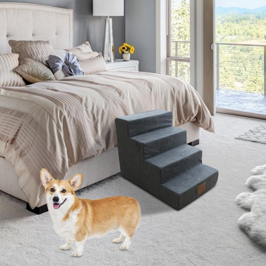 Portable Folding Pet Ladder for Dogs – Anti-Slip & Lightweight Design