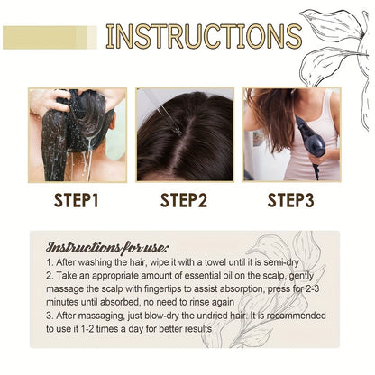 Hair Oil 60ml – Moisturizing & Thickening Hair Serum