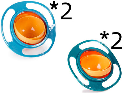 360° Rotating Spill-Proof Baby Bowl – Universal Gyro Bowl for Toddlers & Kids
