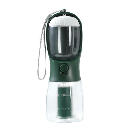 3-in-1 Portable Dog Water Cup – Food, Water & Waste Bag Dispenser