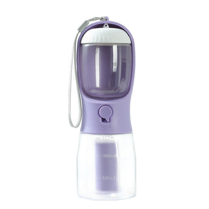 3-in-1 Portable Dog Water Cup – Food, Water & Waste Bag Dispenser