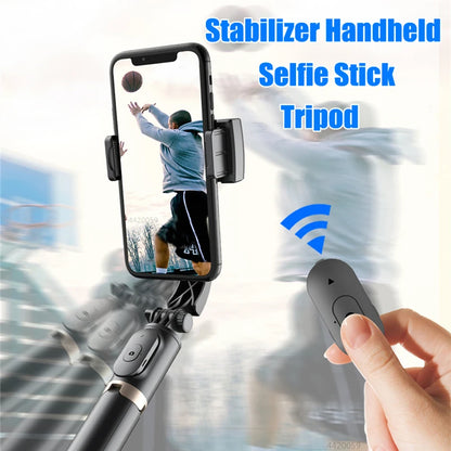 Roreta 2025 Gimbal Selfie Stick – Foldable Bluetooth Tripod for iOS & Android