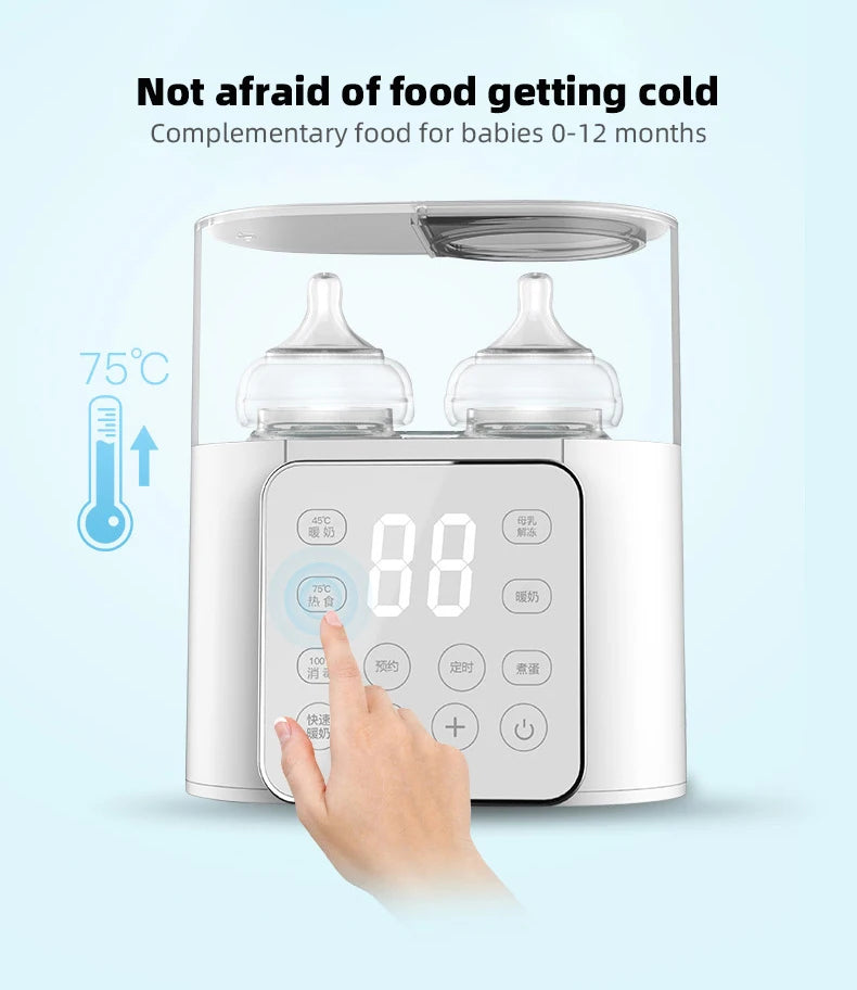 Multifunction Baby Bottle Warmer & Sterilizer – Fast & Precise