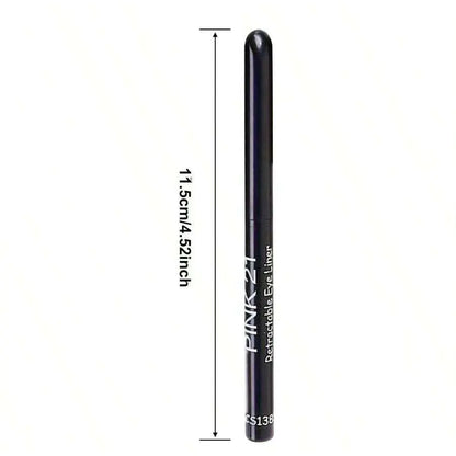 3PCS Waterproof Black Eyeliner Pencils - Smudge-Proof & Long-Lasting