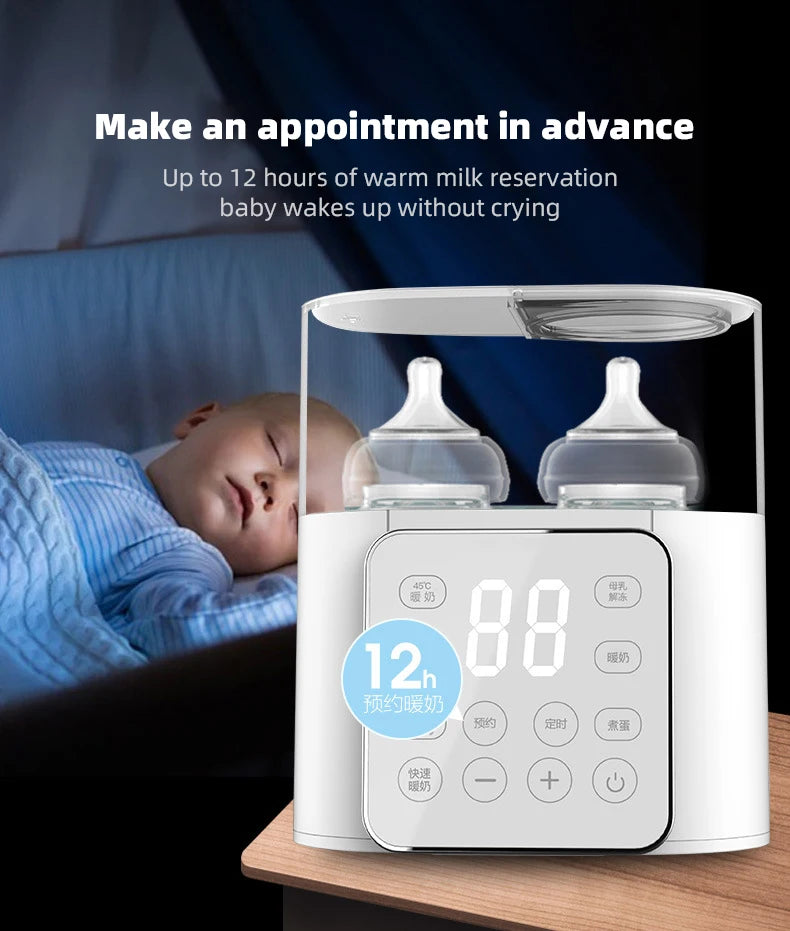Multifunction Baby Bottle Warmer & Sterilizer – Fast & Precise