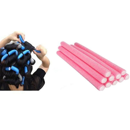 10pcs Colorful Sponge Hair Curlers – No-Heat Perm Rod Set