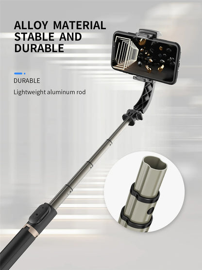 Roreta 2025 Gimbal Selfie Stick – Foldable Bluetooth Tripod for iOS & Android
