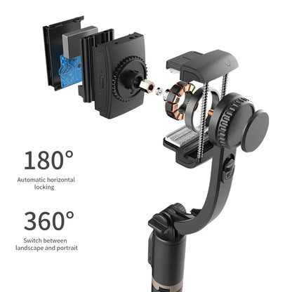 Roreta 2025 Gimbal Selfie Stick – Foldable Bluetooth Tripod for iOS & Android
