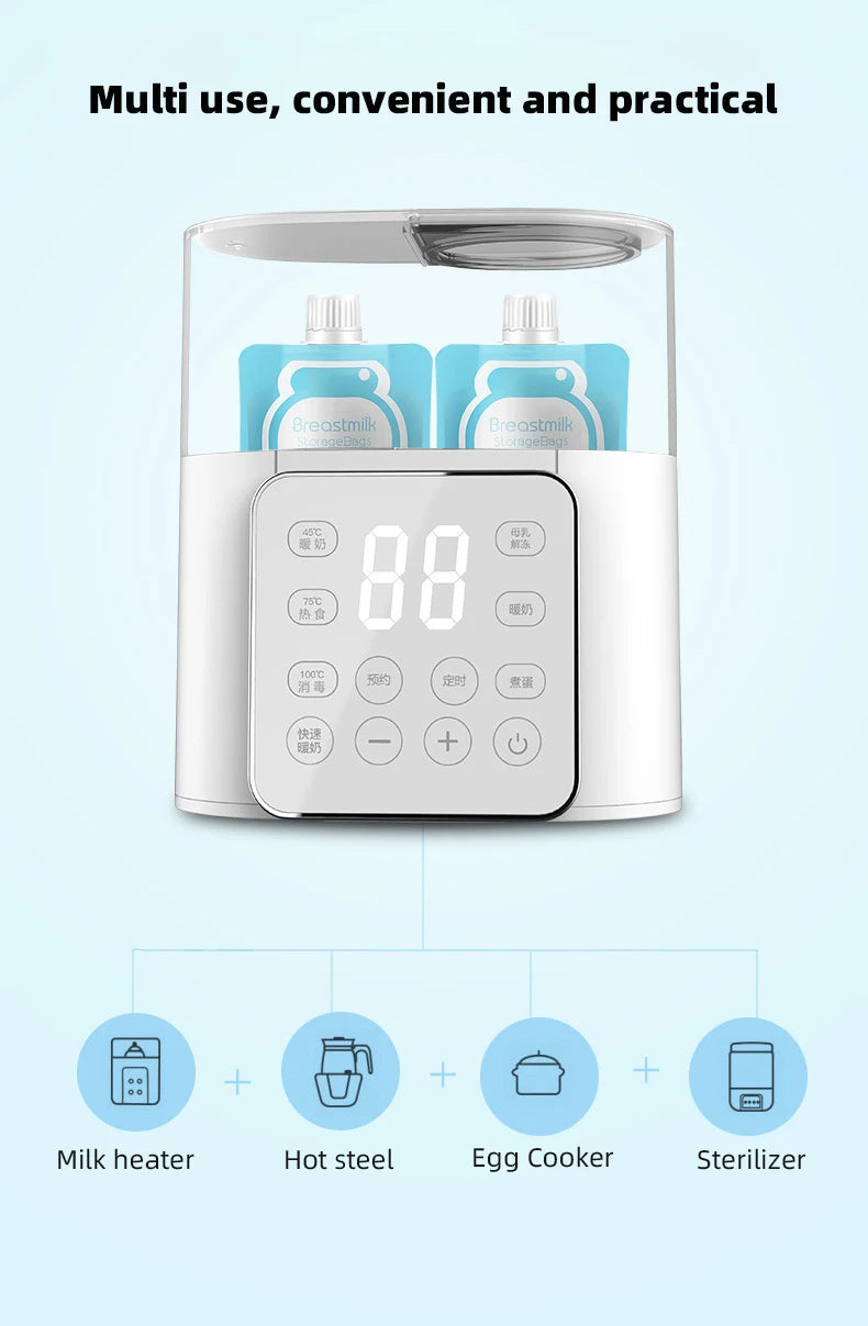 Multifunction Baby Bottle Warmer & Sterilizer – Fast & Precise