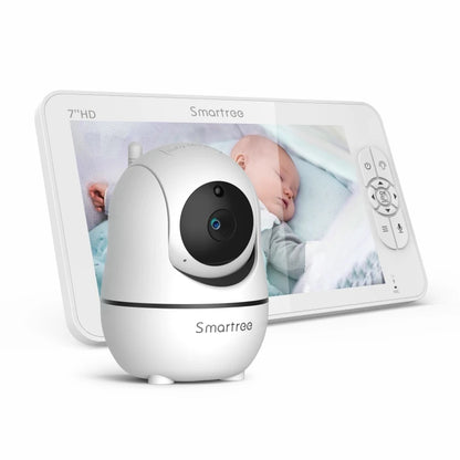 7" 1080P HD Split Screen Baby Monitor – Dual Cameras & Remote Control