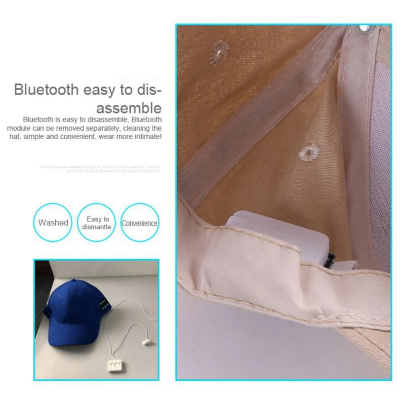 Bluetooth 5.0 Music Cap with Wireless Headphones – Sport & Calls