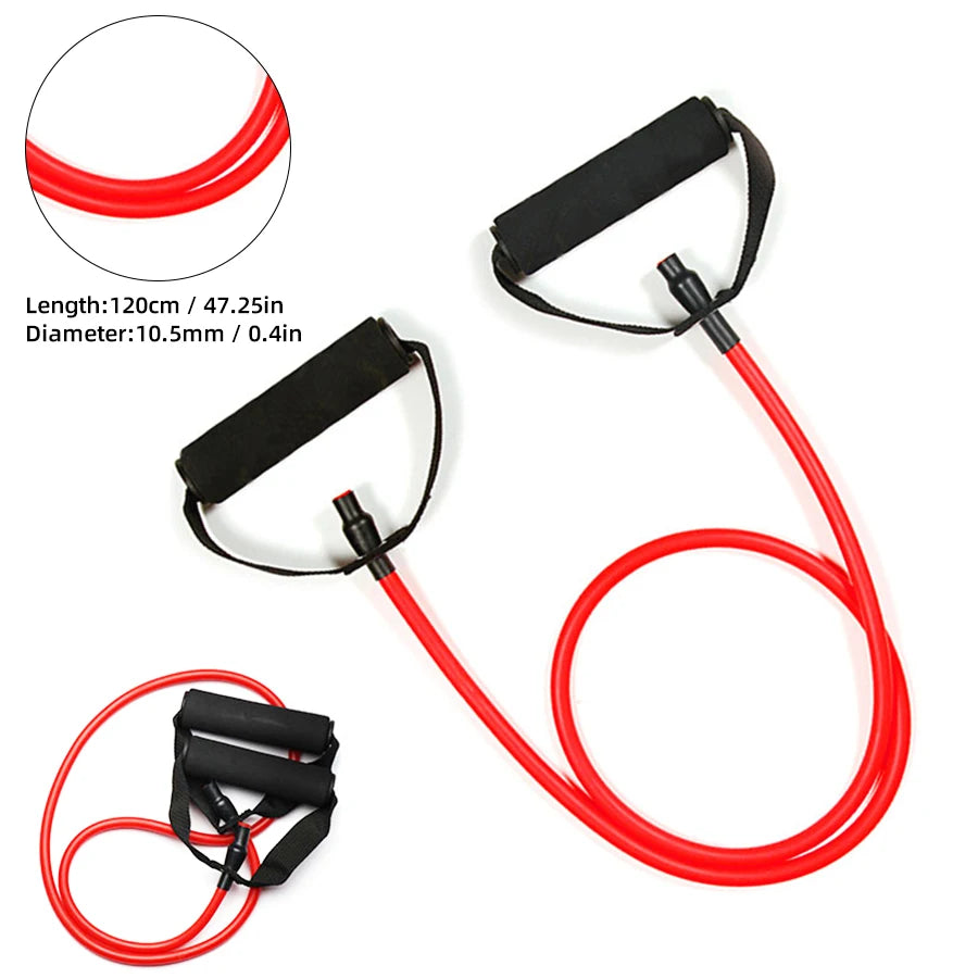 5-Level Resistance Bands with Handles – Fitness & Strength Set