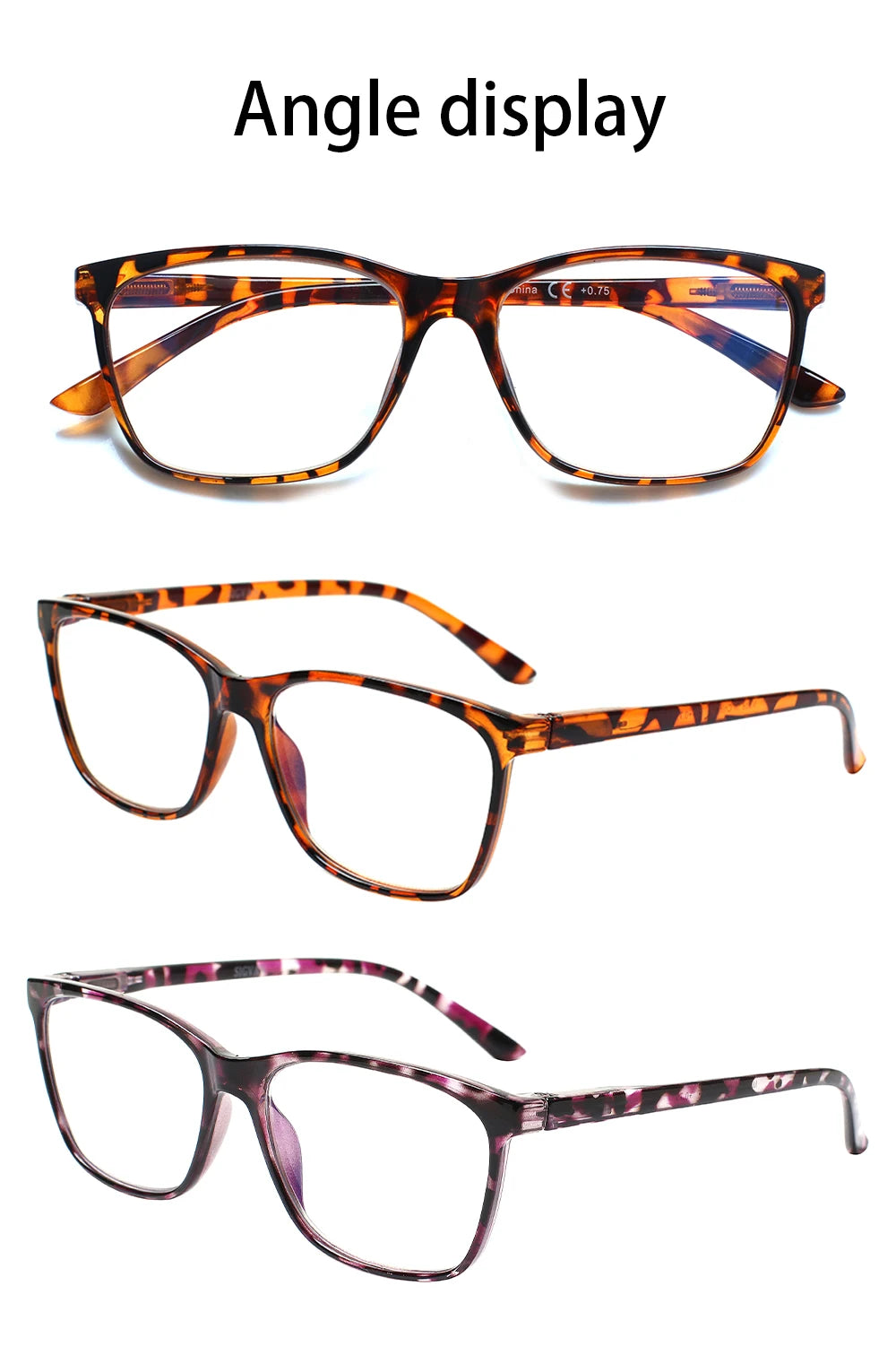 Blue Light Blocking Reading Glasses – Spring Hinges +2.0 to +3.0