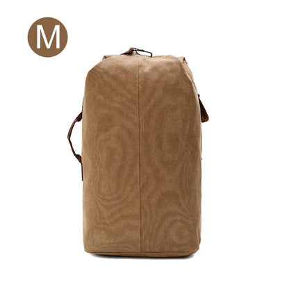 Large Men’s Canvas Travel Backpack – Mountaineering Army Shoulder Bag