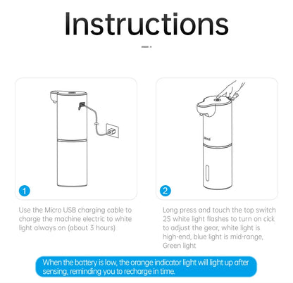 Automatic Foam Soap Dispenser – Smart USB Rechargeable Hand Washer