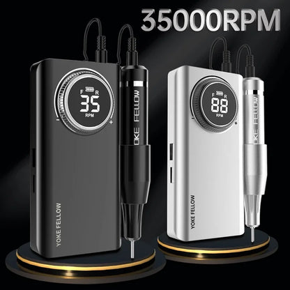 35000RPM Electric Nail Drill – Rechargeable Manicure Gel Polisher