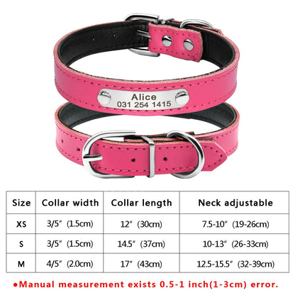 Custom Leather Pet Collar – Engraved Rhinestone Dog Collar