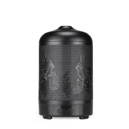 100ml Ultrasonic Aroma Diffuser – Metal Design & 7-Color LED