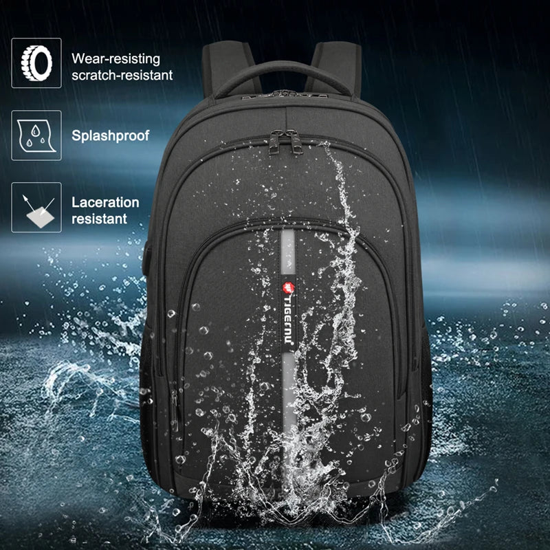 Cartmela Anti-Theft Laptop Backpack for Men