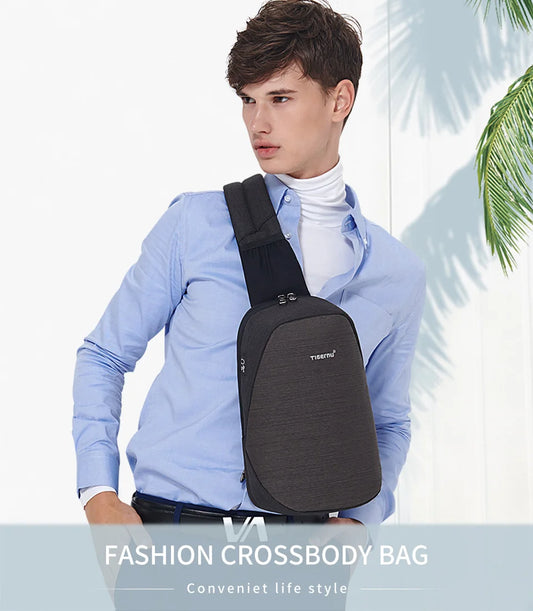 Casual Splashproof Chest Bag – 9.7 Inch iPad Shoulder Sling Bag