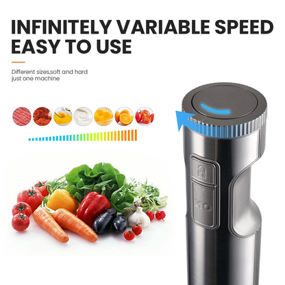 1000W 4-in-1 Hand Immersion Blender with Stainless Steel Stick
