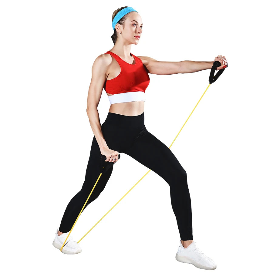 5-Level Resistance Bands with Handles – Fitness & Strength Set