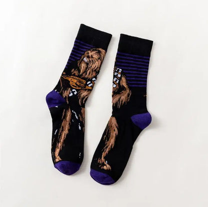 Star Wars Yoda R2-D2 Cosplay Socks Pair